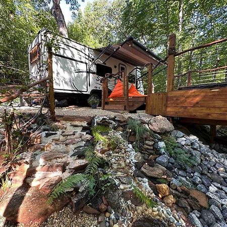 Secluded Rv With Private Hot Tub Apartment Rutherfordton Exterior photo