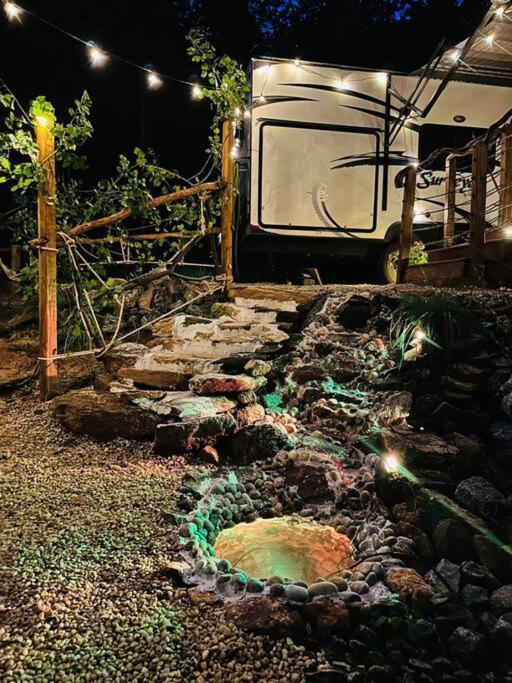 Secluded Rv With Private Hot Tub Apartment Rutherfordton Exterior photo